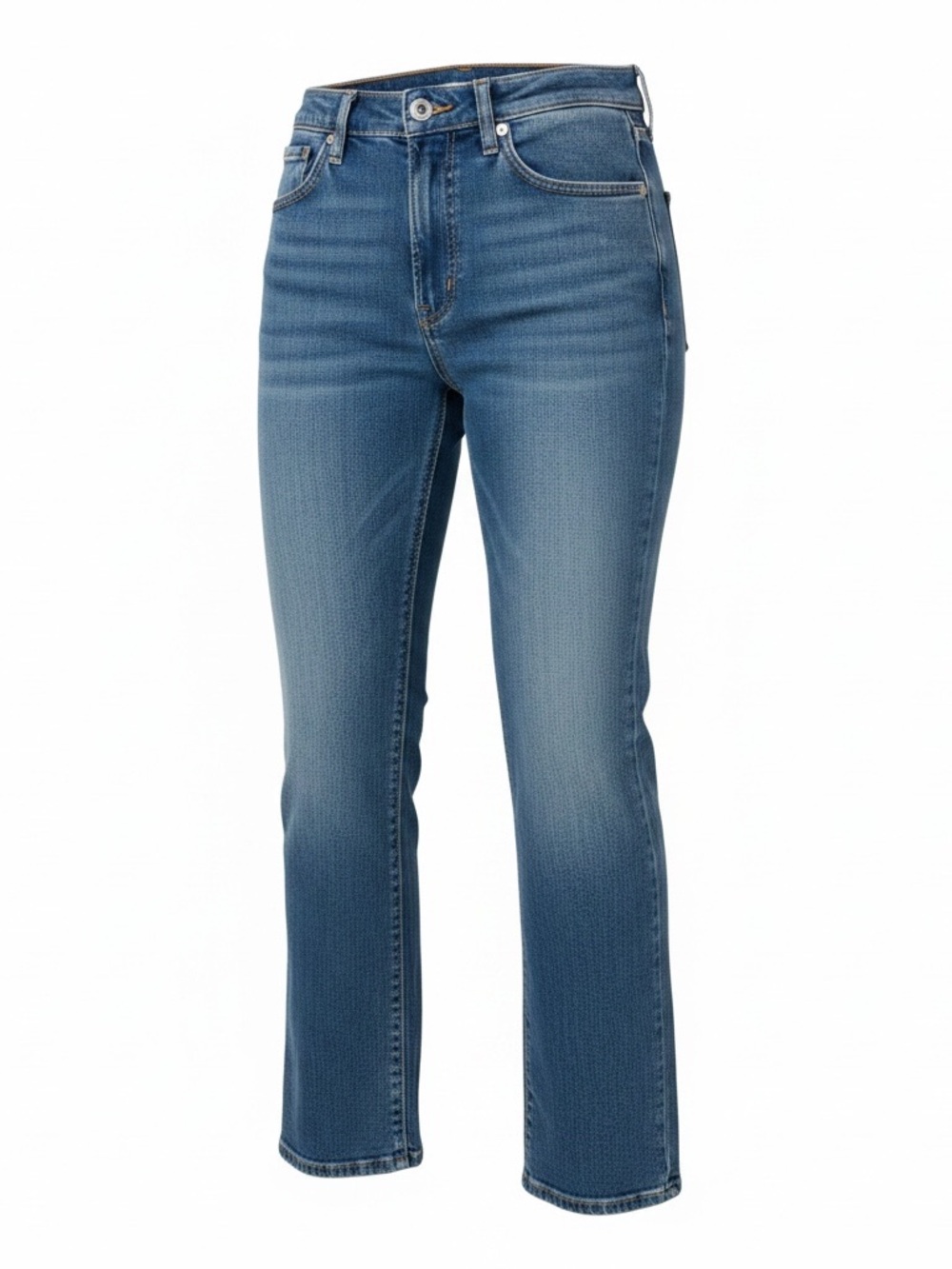 SPRWMN Los Angeles Crop Flare Jeans Size 27 High Rise 100% Cotton Made USA